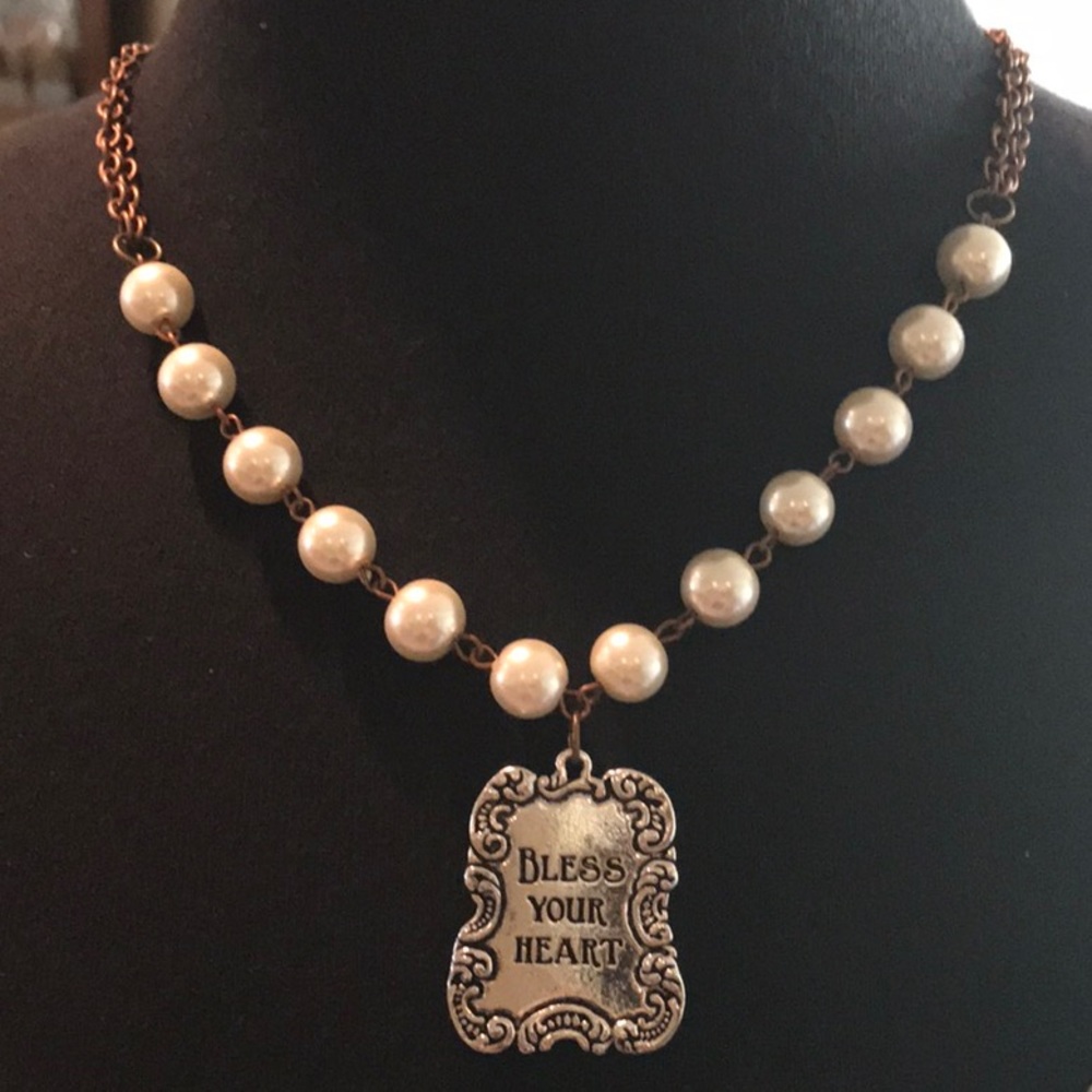 Long Necklace “Bless Your Heart”